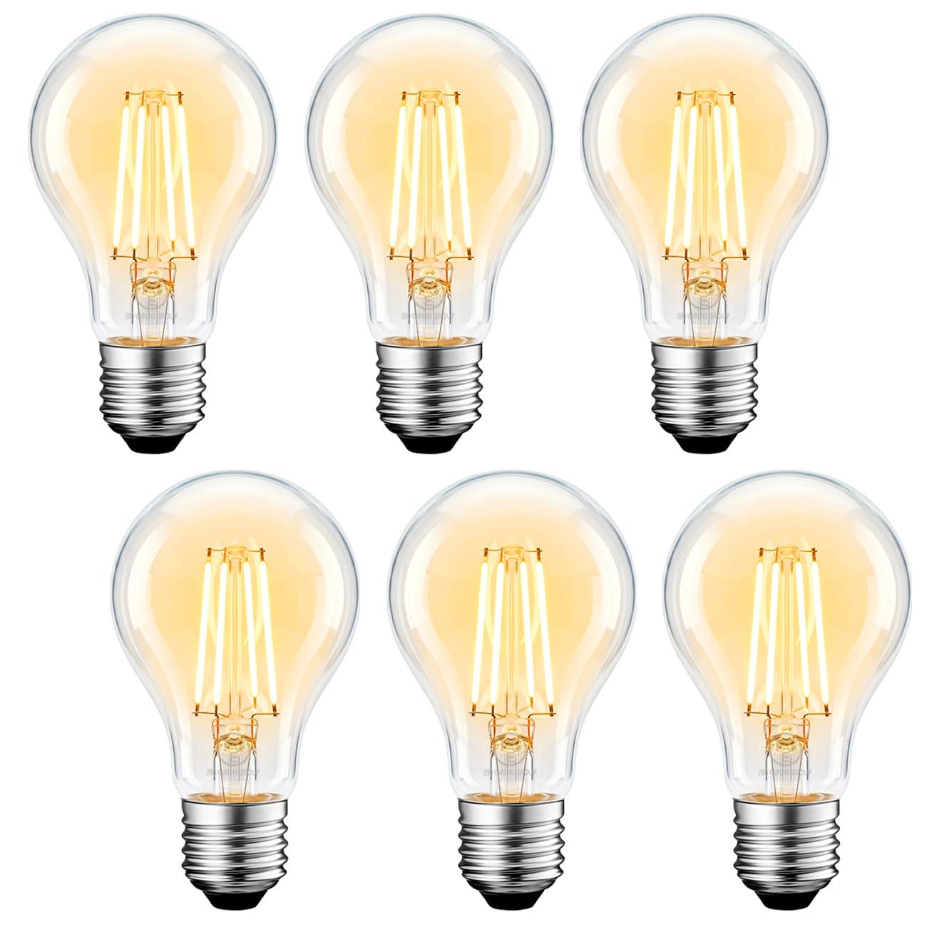 Amazon | LVWIT LED電球 E26口金 フィラメント電球 60W形相当 6W 2700K