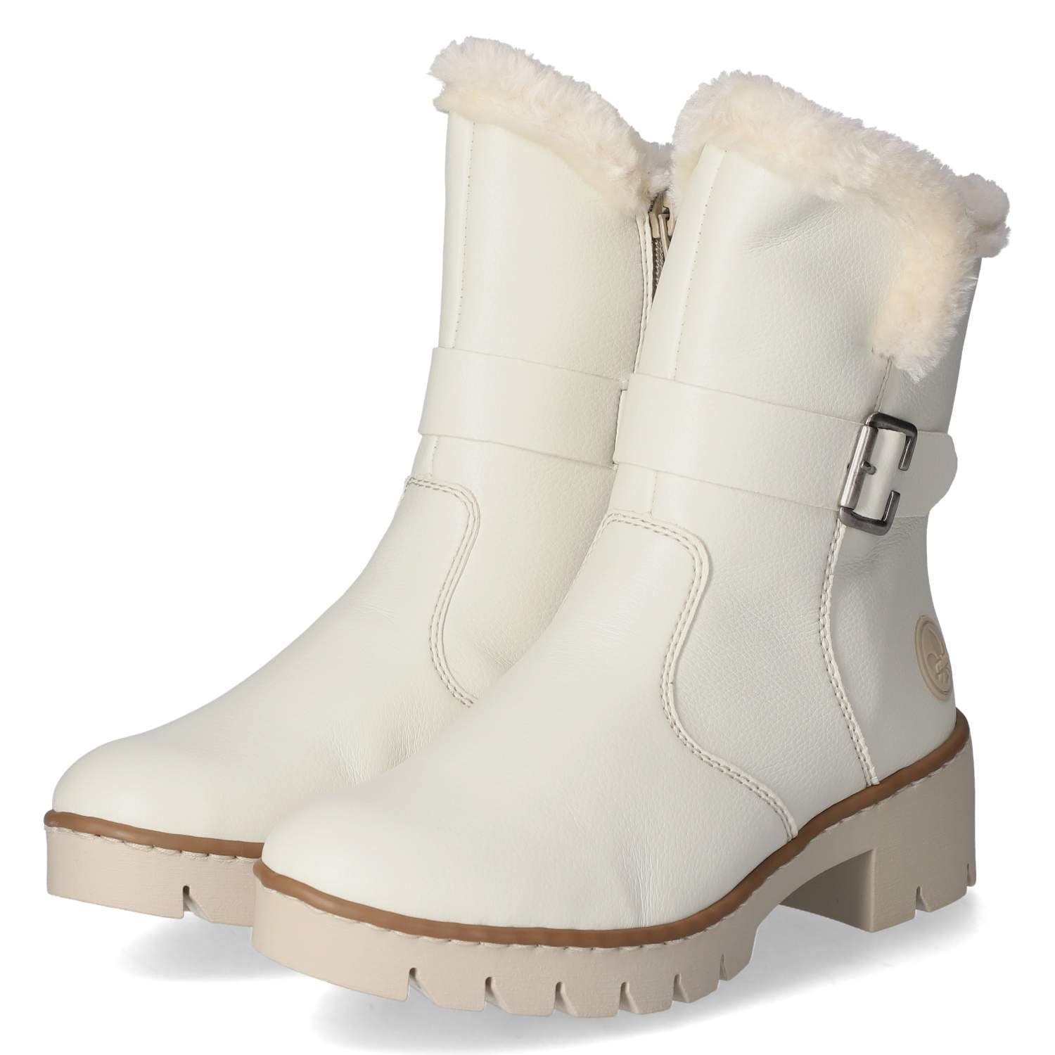 Rieker Women's X5774 Fashion Boots, White, 6.5 UK