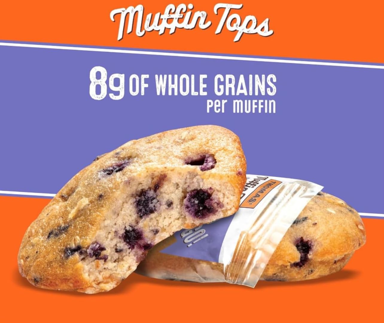 Blueberry Oat Muffin Tops, 12 Count, (2) 10.5 oz Boxes (2 pks)