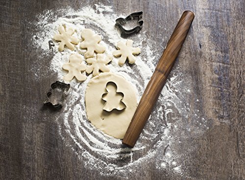 Black Walnut French Style Rolling Pin: Tapered Solid Wood Design. By Top Notch Kitchenware! #TOP1