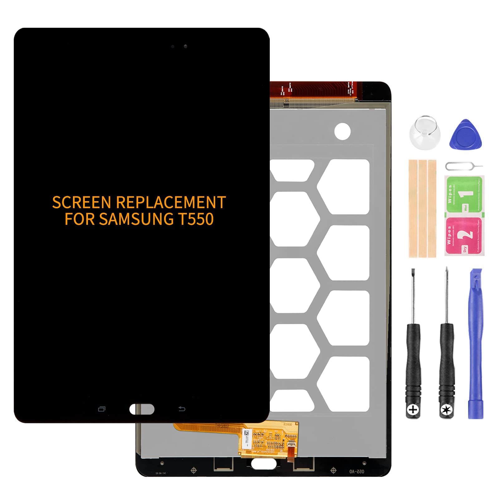 Écran LCD Complet Avec Châssis Pour Samsung Galaxy Tab A 9.7 T550 - Noir - Occasion