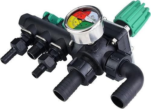 Miniatura 8 de Ejoyous Divisor de agua de 3 vías, válvula de cierre de control de rociador agrícola, manguera de jardín, conector divisor con presión para riego
