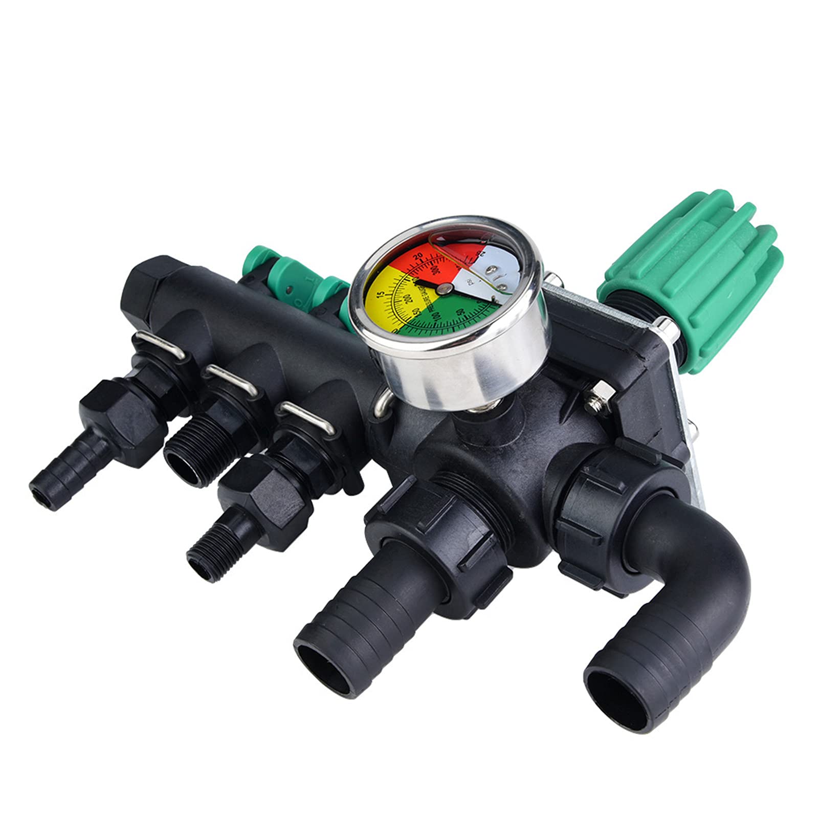 Yosoo Health Gear Steuerventil für Landwirtschaftliche Sprühgeräte, 3-Wasserverteiler, Rostfreies ABS-Material, mit Zubehör für Landwirtschaft, Tierhaltung, Aquakultur