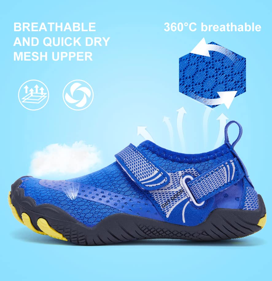 HIITAVE Boys & Girls Water Shoes Quick Drying Sports Aqua Athletic Sneakers Lightweight Sport Shoes(Little Kid/Big Kid)2