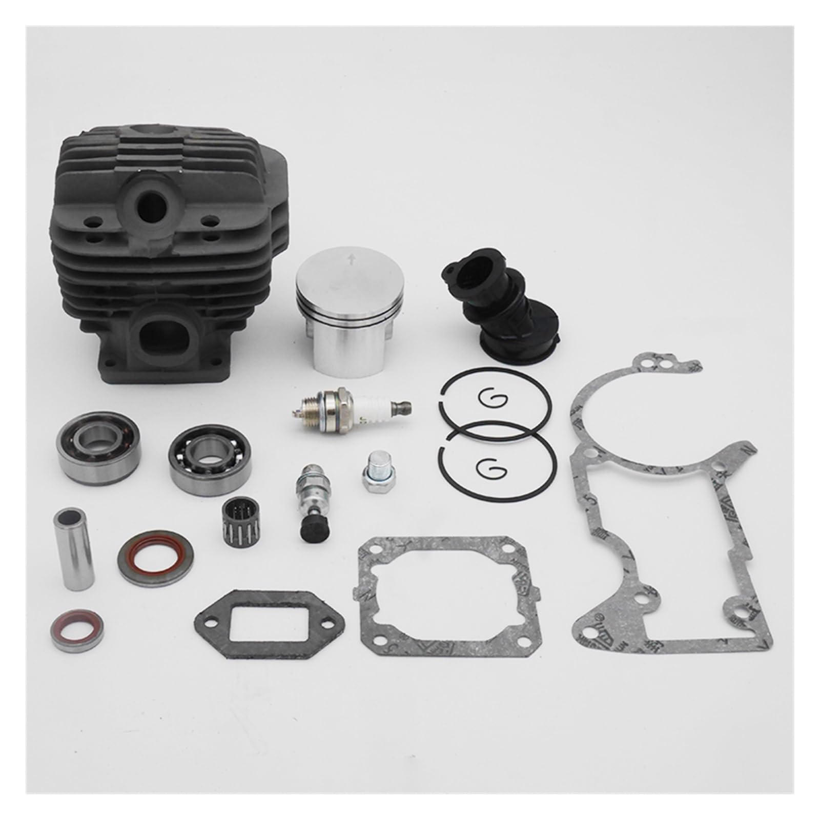 Kit de colector de bujía de sello de aceite de pistón de cilindro de 50mm for piezas de repuesto de motosierra de jardín Stihl 044 MS440