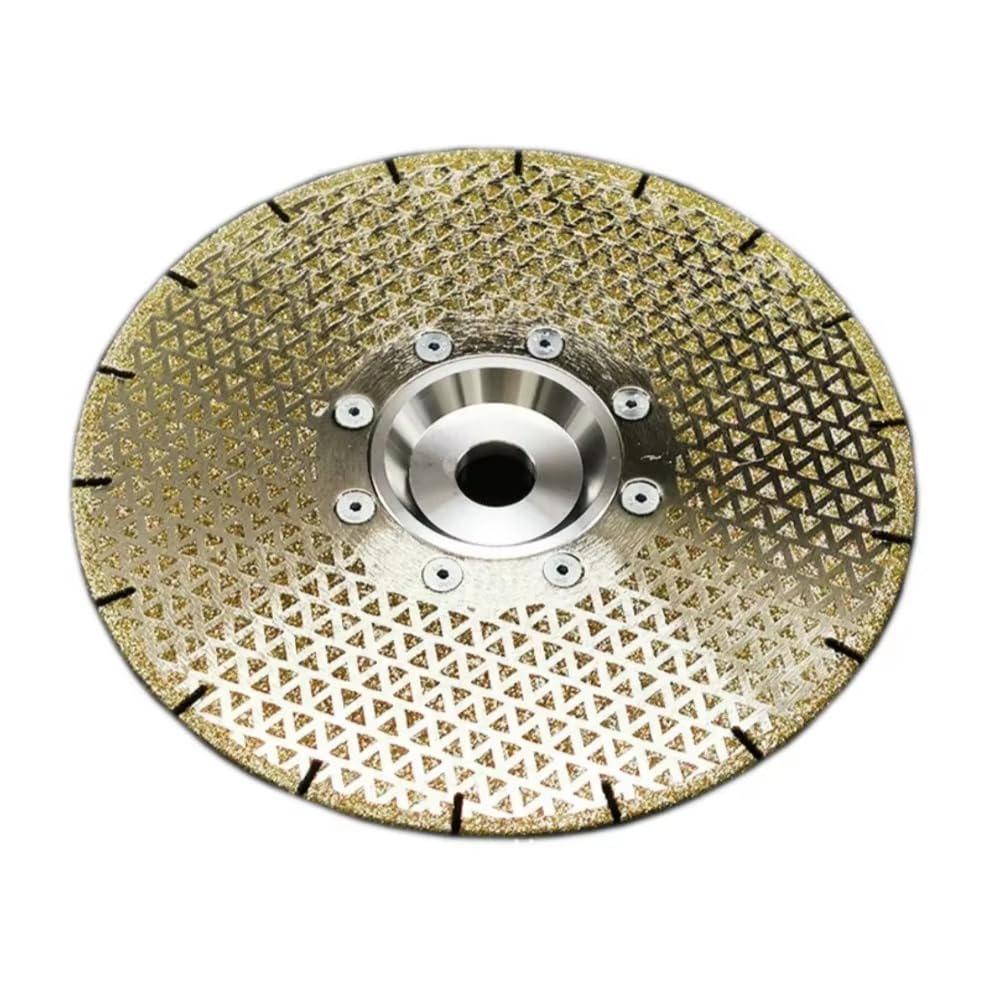 Toplionace Hoja de Sierra de Diamante Galvanizada de 230mm, Grano 40, para Cortar Mármol, Cerámica, Azulejos, Vidrio y Piedra; Disco para Amoladora Angular con Eje de 22,23mm.