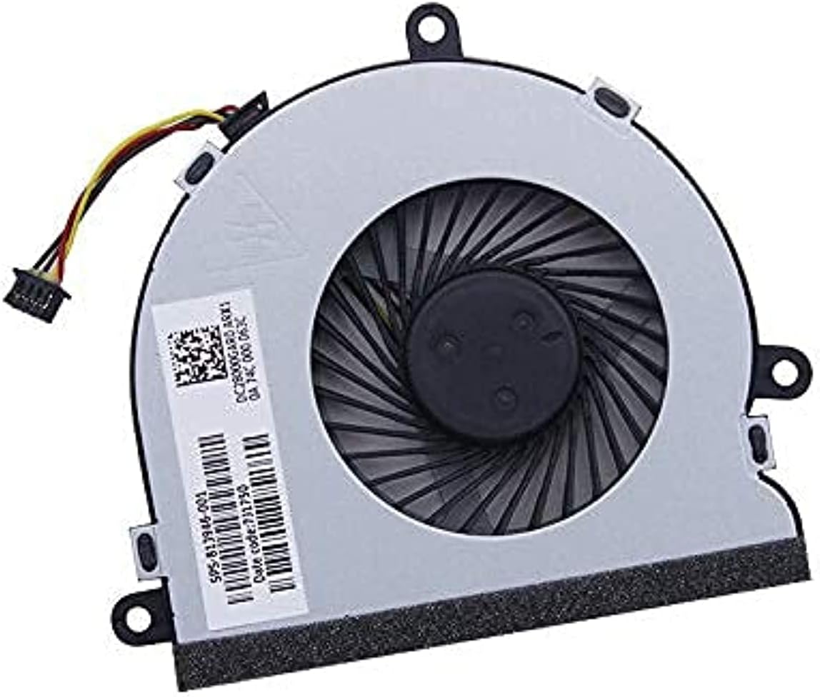 Swiztek Laptop CPU Cooling Fan for HP 15-AC 15-AY 15-AF 15-BA 15-BS 15-BE 15-BF 15-BD 15-BW 15-ACXXX 15-AFXXX 15-BSXXX 15-AYXXX 250 G4 255 G4 14-R020 TPN-C116 TPN -C125 Series 813946-001 4-PIN Fan