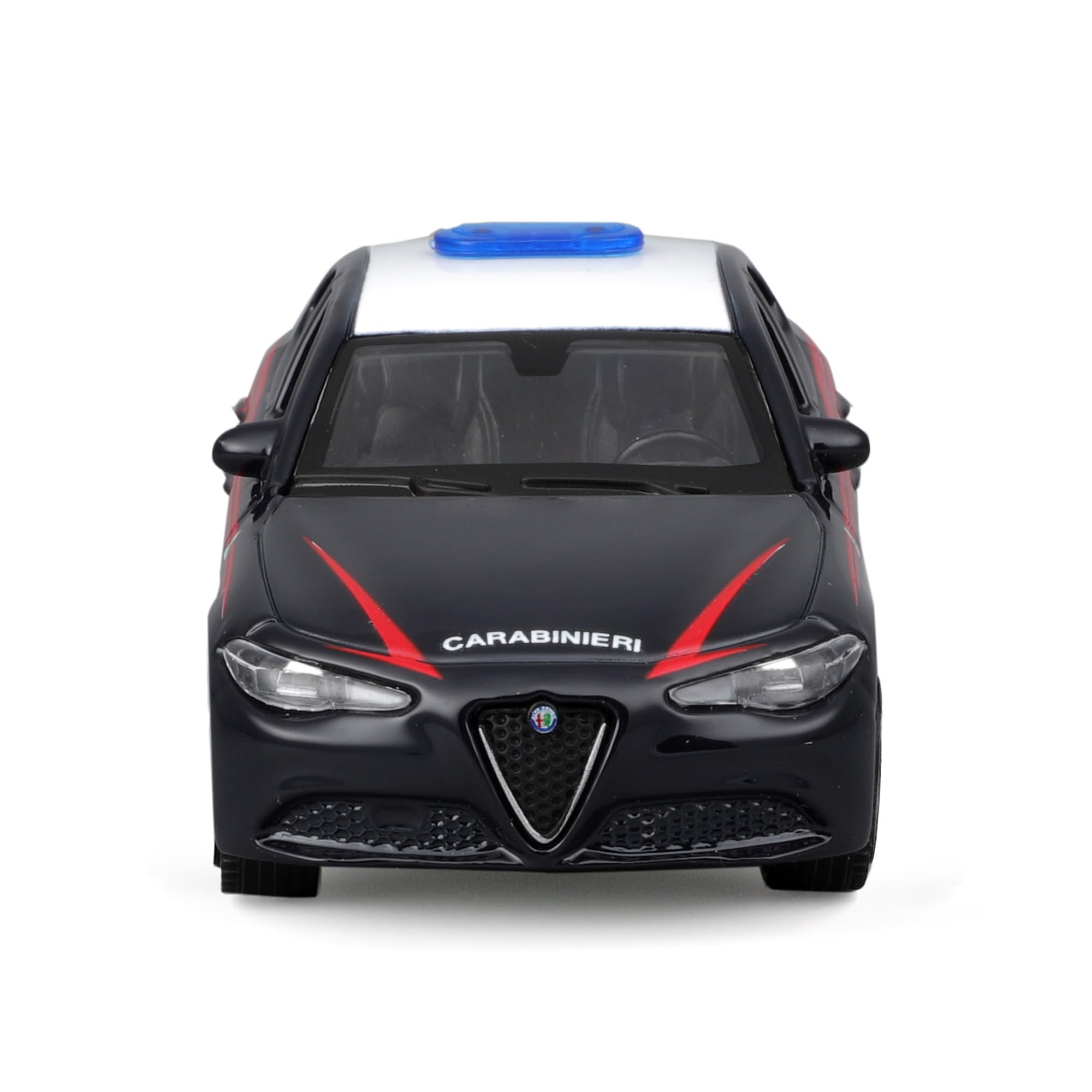 Bburago - Confezione Doppia Carabinieri in Scala 1:43, Alfa Romeo Giulia e Tonale, Modellini Diecast con Licenza Ufficiale Carabinieri e Alfa Romeo, Livree Fedeli, Età Consigliata 3+ Anni