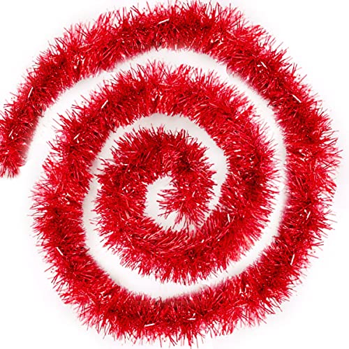 4X Weihnachten Lametta Girlande Weihnachtsbaum Ornamente Metallisch...