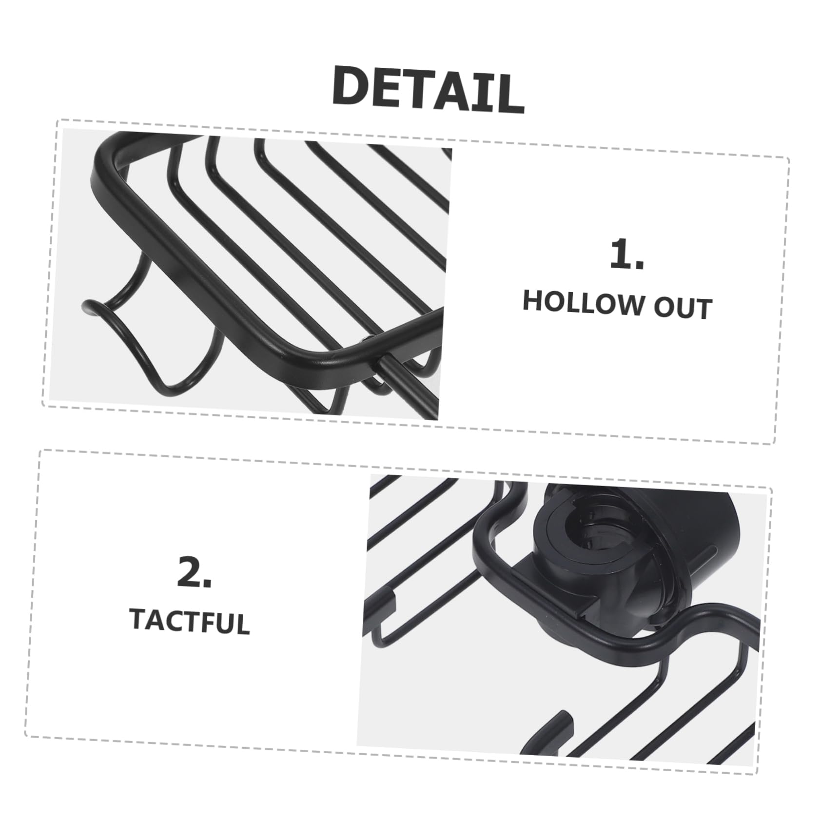 VALICLUD Porta Spugne per Rubinetto Cucina in Alluminio Nero, con Barra per Panni e Design Drenante, Organizer Lavello Multiuso per Cucina e Fai-da-Te