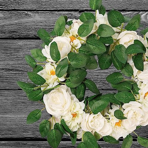 Wdonay 30 Pcs Silk Flowers Fake Leaf Bulk Artificial Rose Leaves Diy Handmade Fake Greenery Indoor Outdoor Party Garden Floral Arrangement Vase Deco (Green) #TOP5