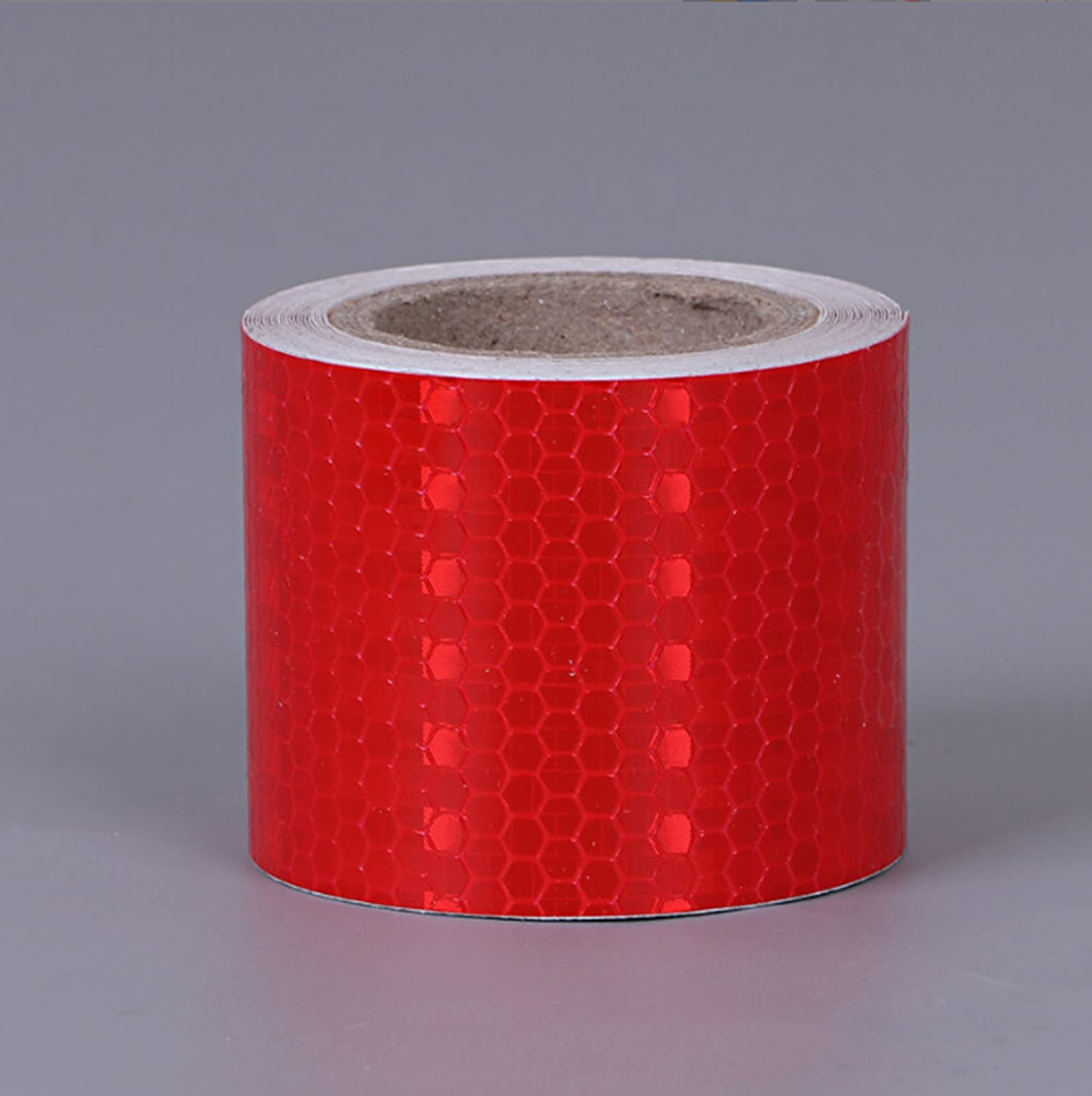 Nastro riflettente da 5,1 cm x 40,6 m, ad alta visibilità, nastro di sicurezza per segnalazione di sicurezza, nastro di avvertimento per auto, bici, bicicletta, nastro rosso