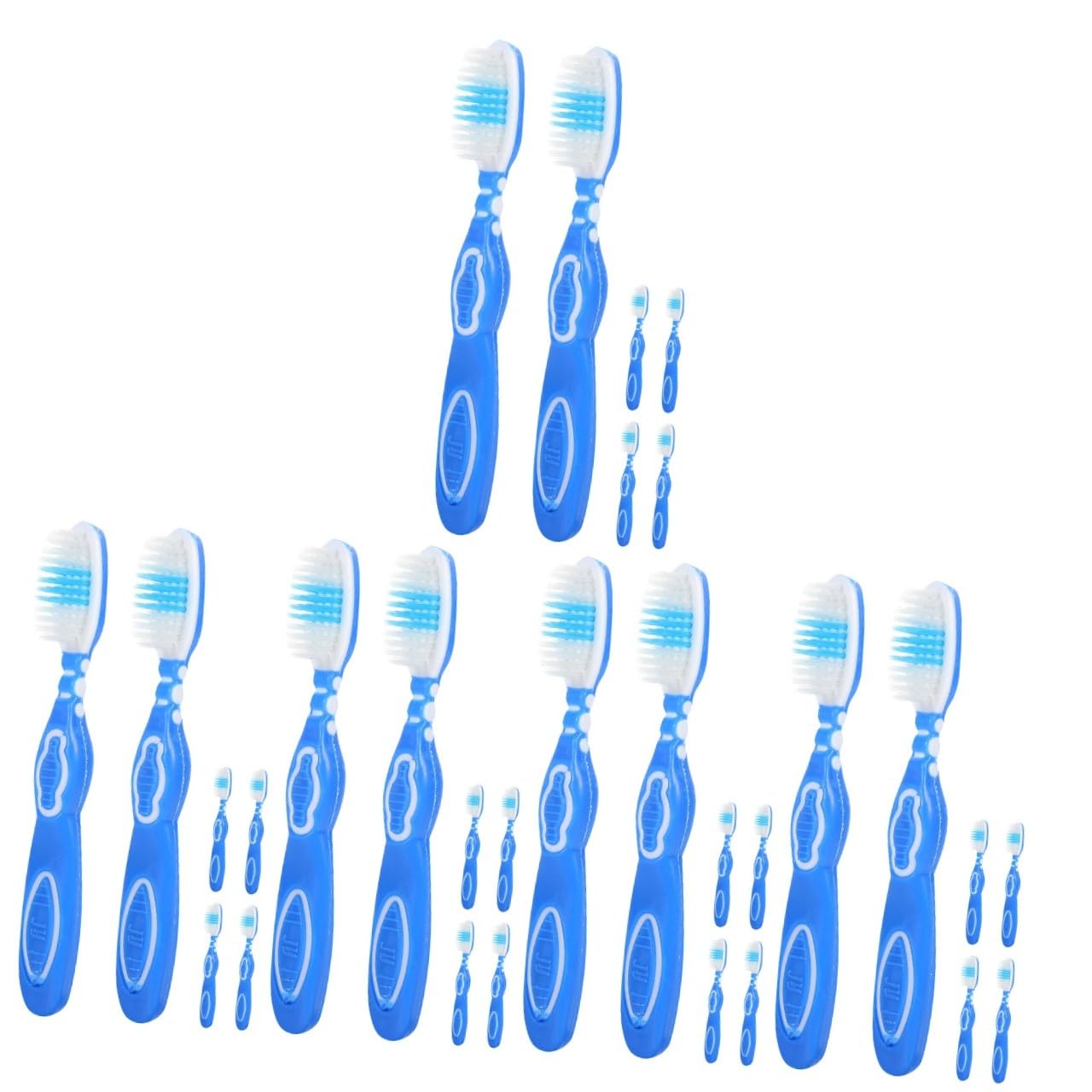 VALICLUD 5 Set Spazzolino Adulti Setola Coperture Mini Spazzolini Portatili Piccoli Spazzolini Da Denti Spazzola Per La Pulizia Orale Spazzolini Da Denti Carcerari Pp Blu 6 Pezzi * 5