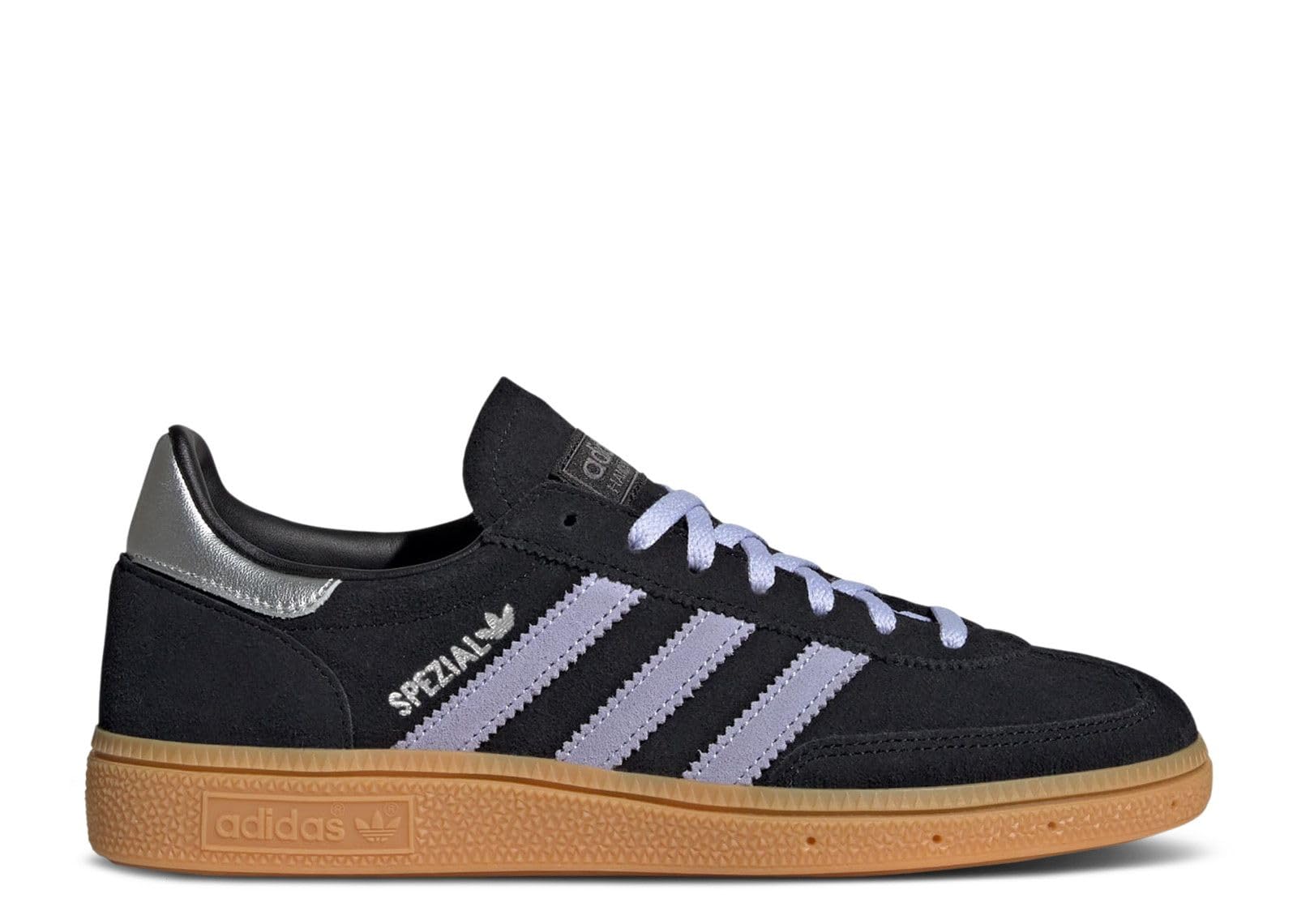 adidas Handball Spezial Women's Shoes, Core Black/Violet Tone/Gum, Size 6