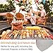 OSVINO Black Grill Mesh Mat 5 Pack Reusable Non-Stick BBQ Grill Mats 16
