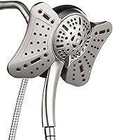 Vista 11 de GRICH 2.5GPM Shower Head with Handheld Spray Combo: 2 in 1 Rainfall Shower Heads high pressure & Handheld Shower Head, 9 Spray Modes/Settings