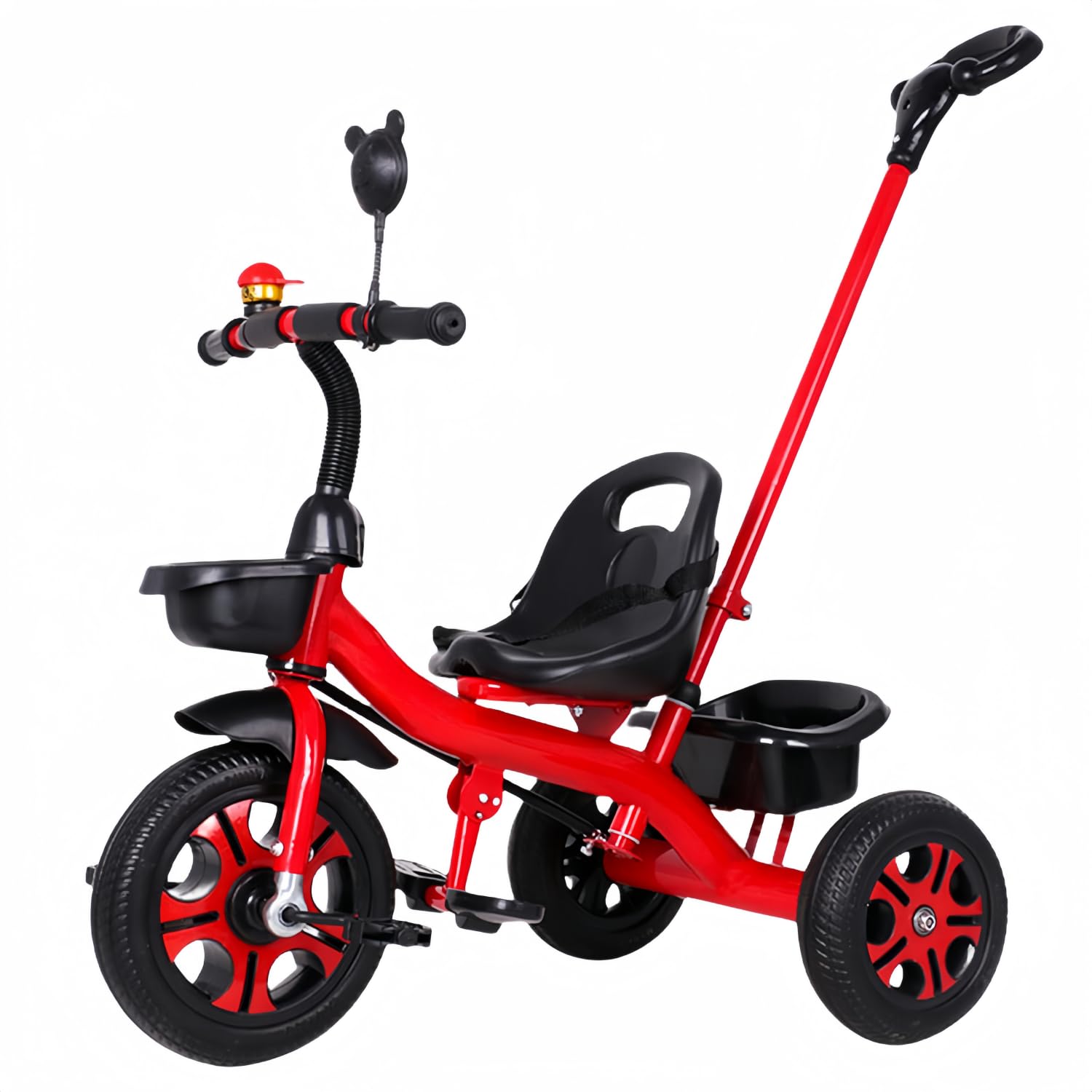 Amazon.co.jp: chengshuang子供用三輪車 三輪車 押し車 かじ付