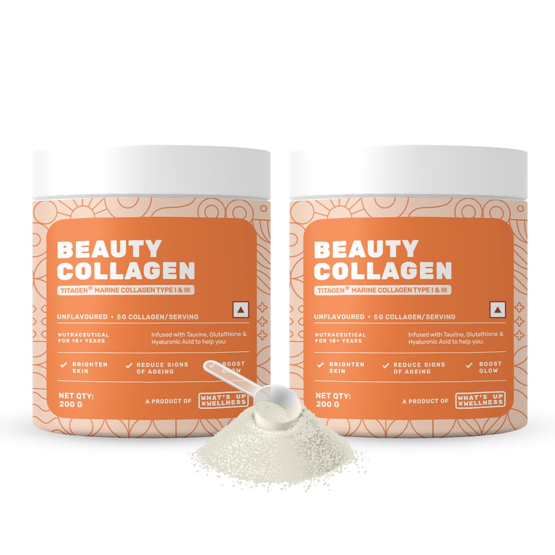 What's Up Beauty Collagen Powder with Glutathione & Vitamin C for