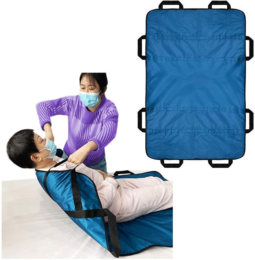 Positioning Bed Pad with Handles Patient Lift Aid Transfer Board for