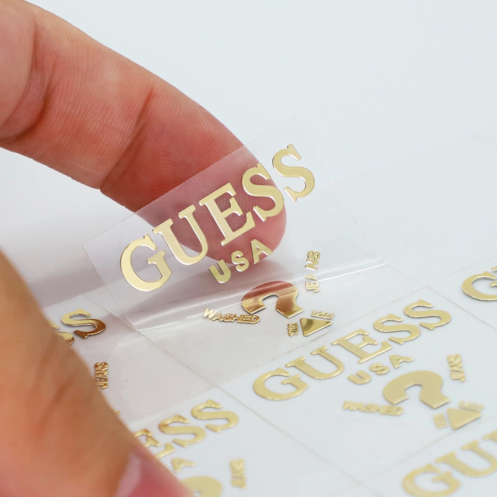 Transfer Stickers Custom Foiled Logo Labels Stickers Personalized Business Logo/Text/Image/Clear Transparent Gold Foil Silver UV DTF Transfer Sticker