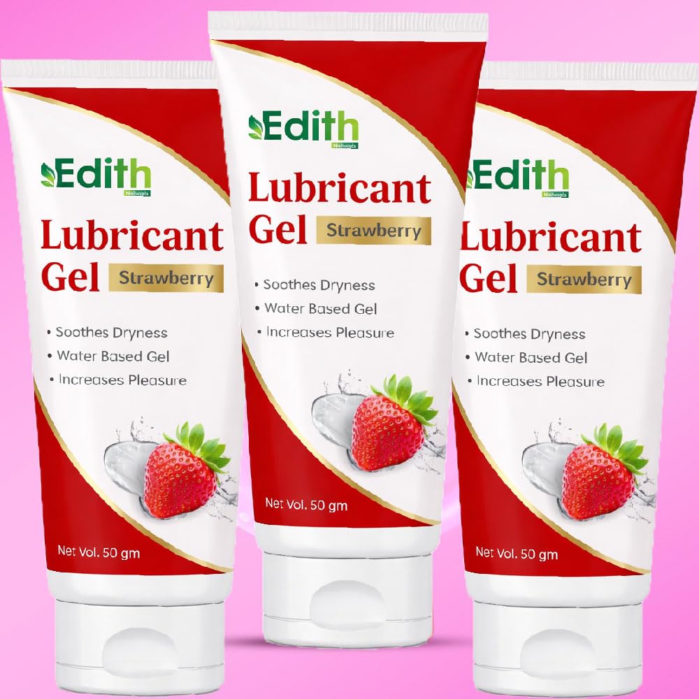 Edith Strawberry Lubricant Gel, Water Based, 50 gm-image-21