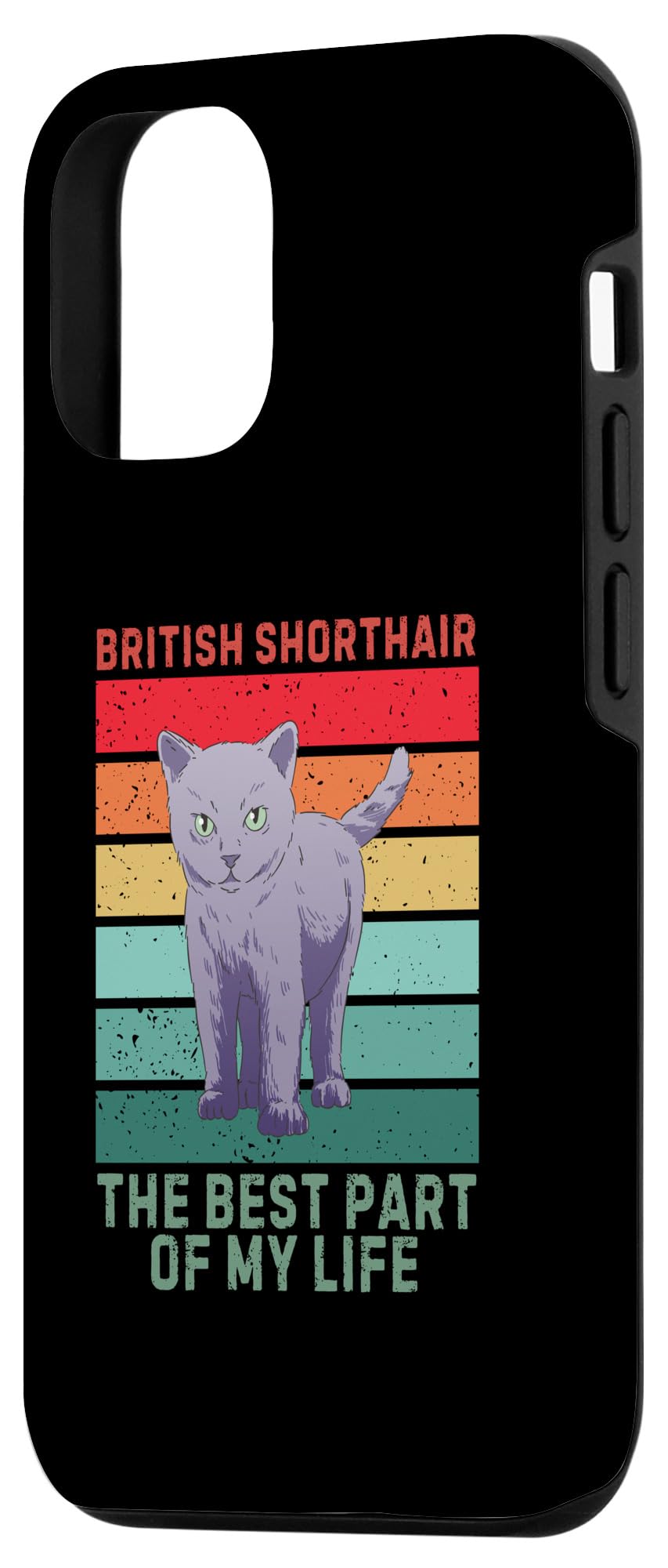 iPhone 15 Vintage British Shorthair The Best Part Of My Life Cat Lover Case - Image 2