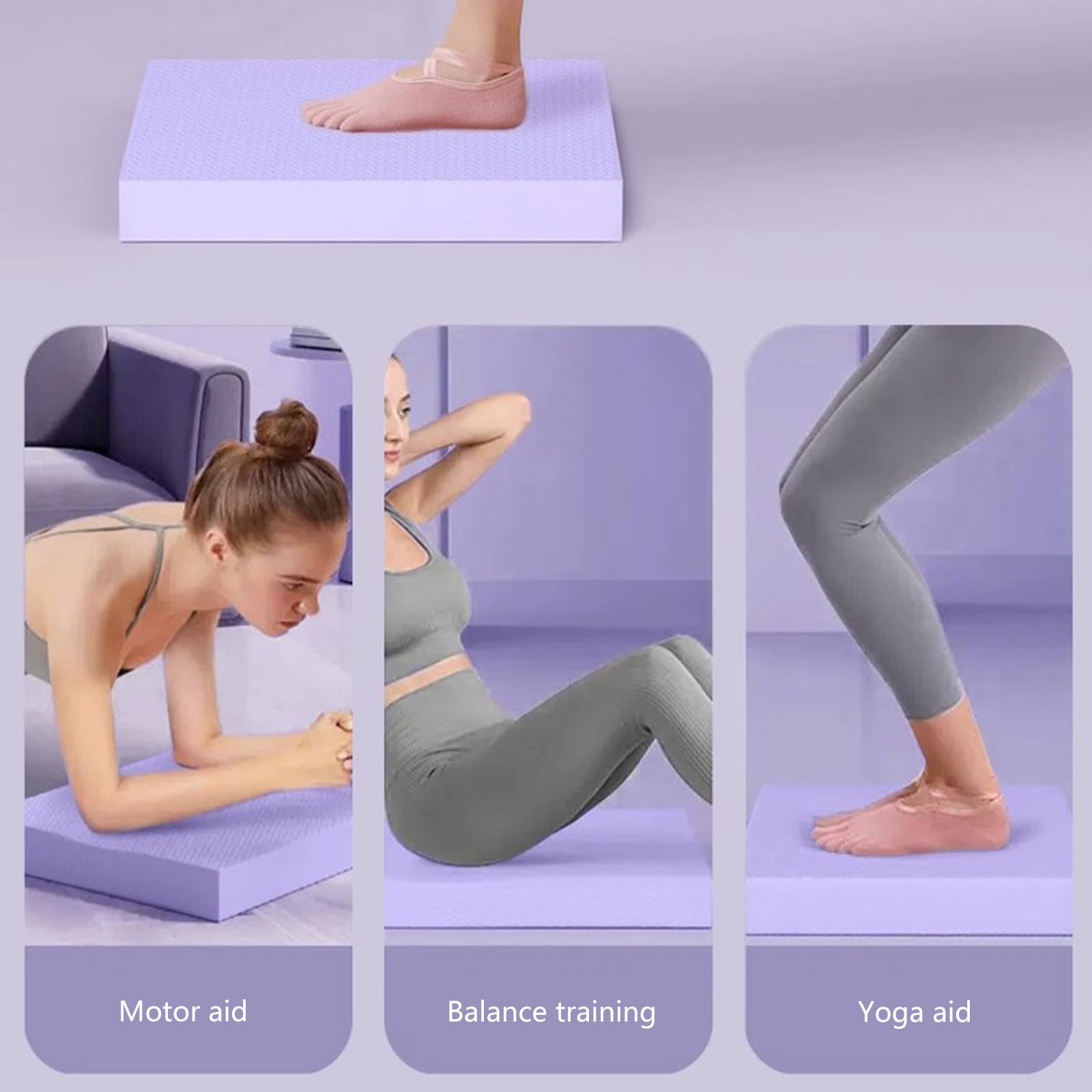 Balancing-Trainingsmatte, Sport-Balance-Pad, Pilate-Schaumstoffplatte, kniender rutschfester Workout-Trainer für Erwachsene, verdicktes Fitness-Balance-Kissen für körperliches Fitnesstraining