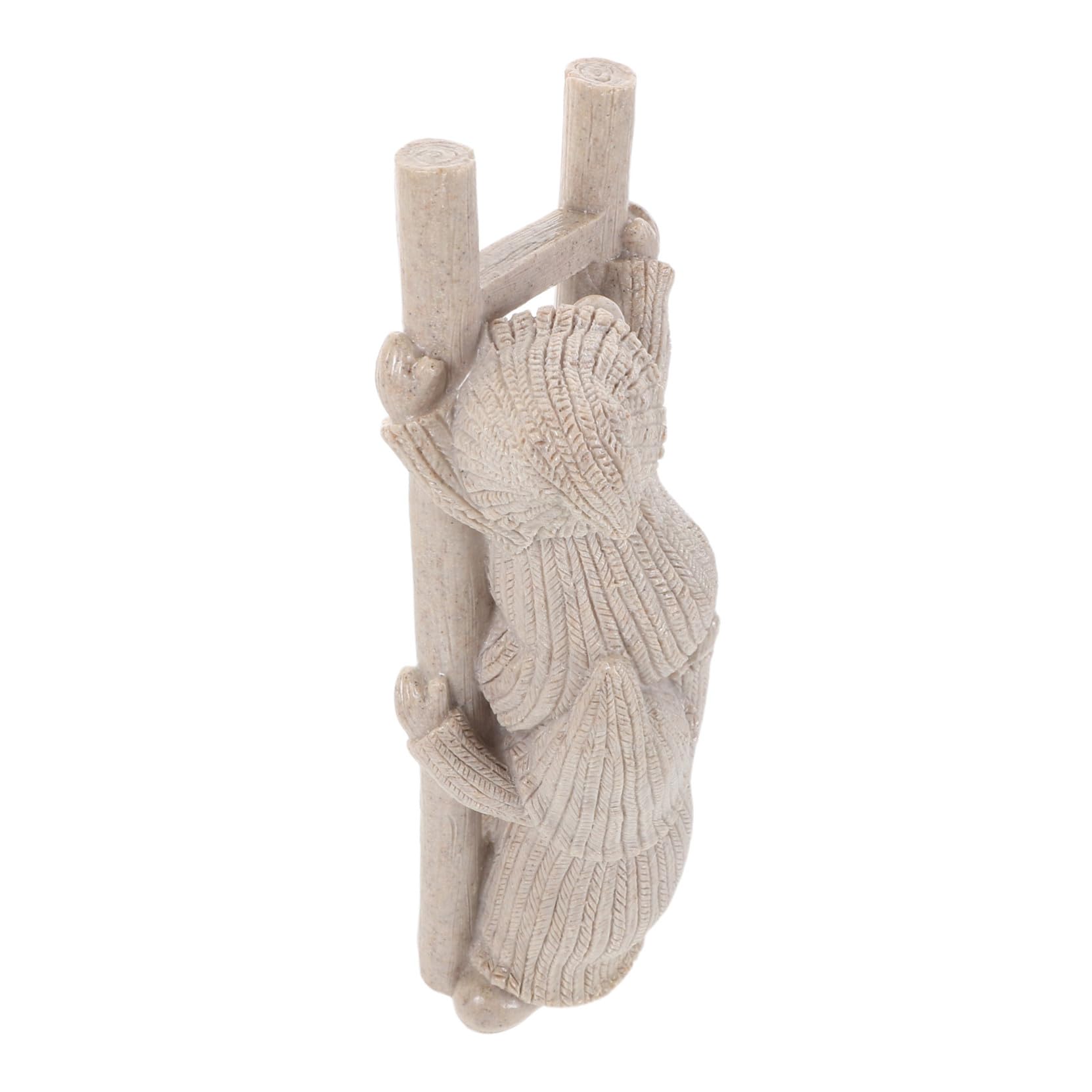 SUPVOX Sculpture De Noël en Résine pour Jardin GNOME Grimpant Amusant Figurine De GNOME Grimpant Ornement De Jardin en Résine Beige