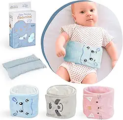 Bolsa Termica Faixa De Sementes Ervas Para Bebe Colica Gases Dor de Barriga (Azul)