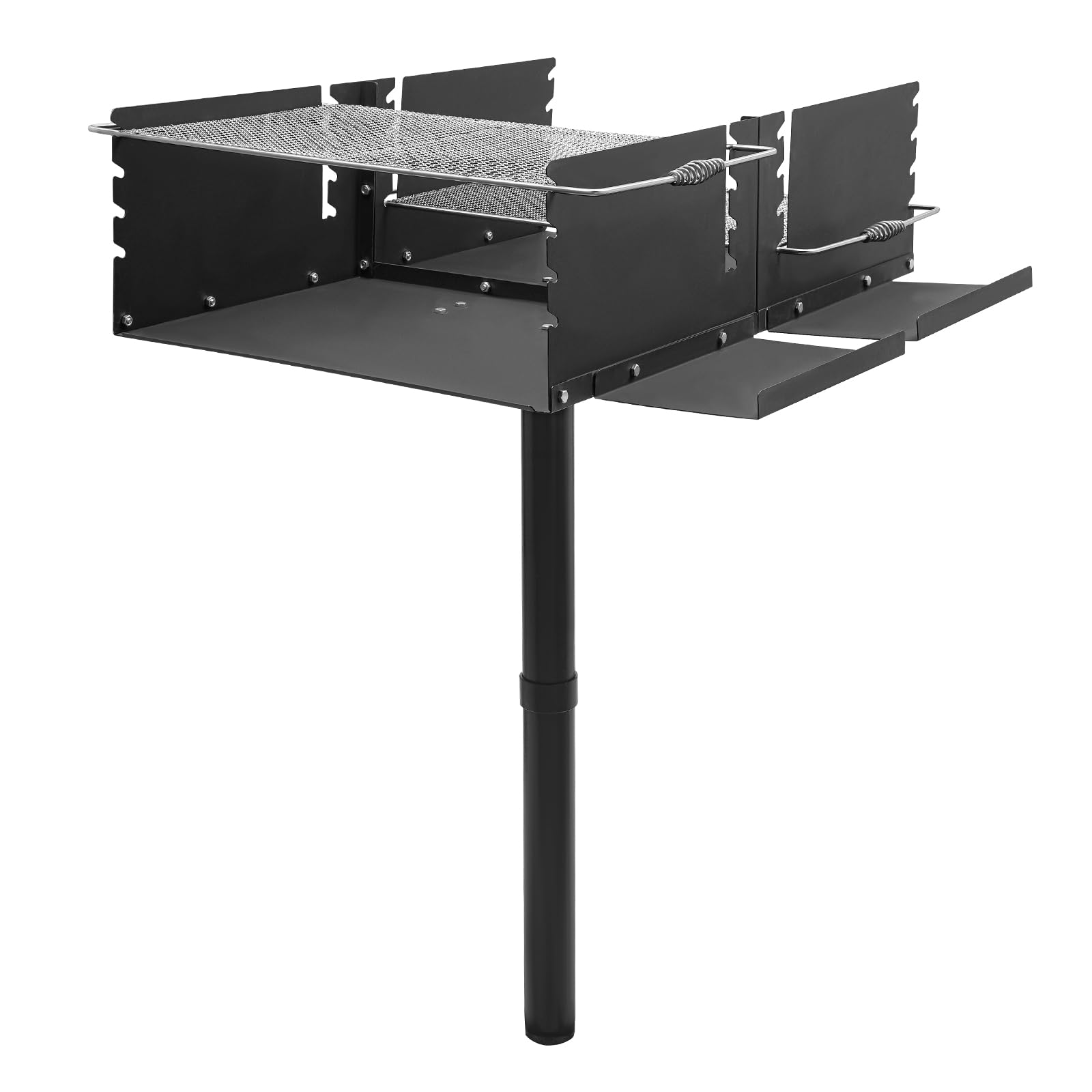 Barbacoa grande estilo parque, 101,6 x 64,77 x 133,35 cm, parrilla de pie individual para exteriores para camping y jardín para barbacoas al aire libre, celebraciones