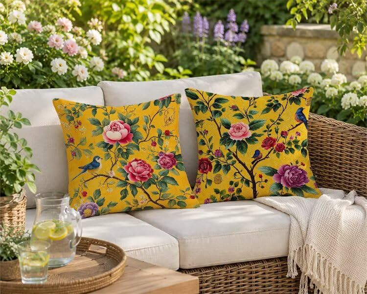 Fundas cojines exterior impermeable 50x50 para evitar manchas en cojines de terraza y sofá 3