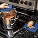 Silicone Trivet/Hot Pads for Hot Dishes - Easy to Clean Pot Holder for Kitchen - Durable, Flexible, & Multi-Purpose Mat That Helps Protect Countertops (7x7 in, Blue, 1 Pair)