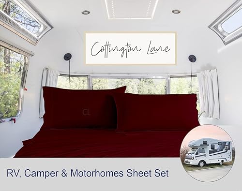 Miniatura 2 de Juego de sábanas de tres cuartos de 48 x 75 pulgadas, juego de sábanas de 400 hilos, sábanas de 100% algodón, sábanas de calidad premium, juego de 4