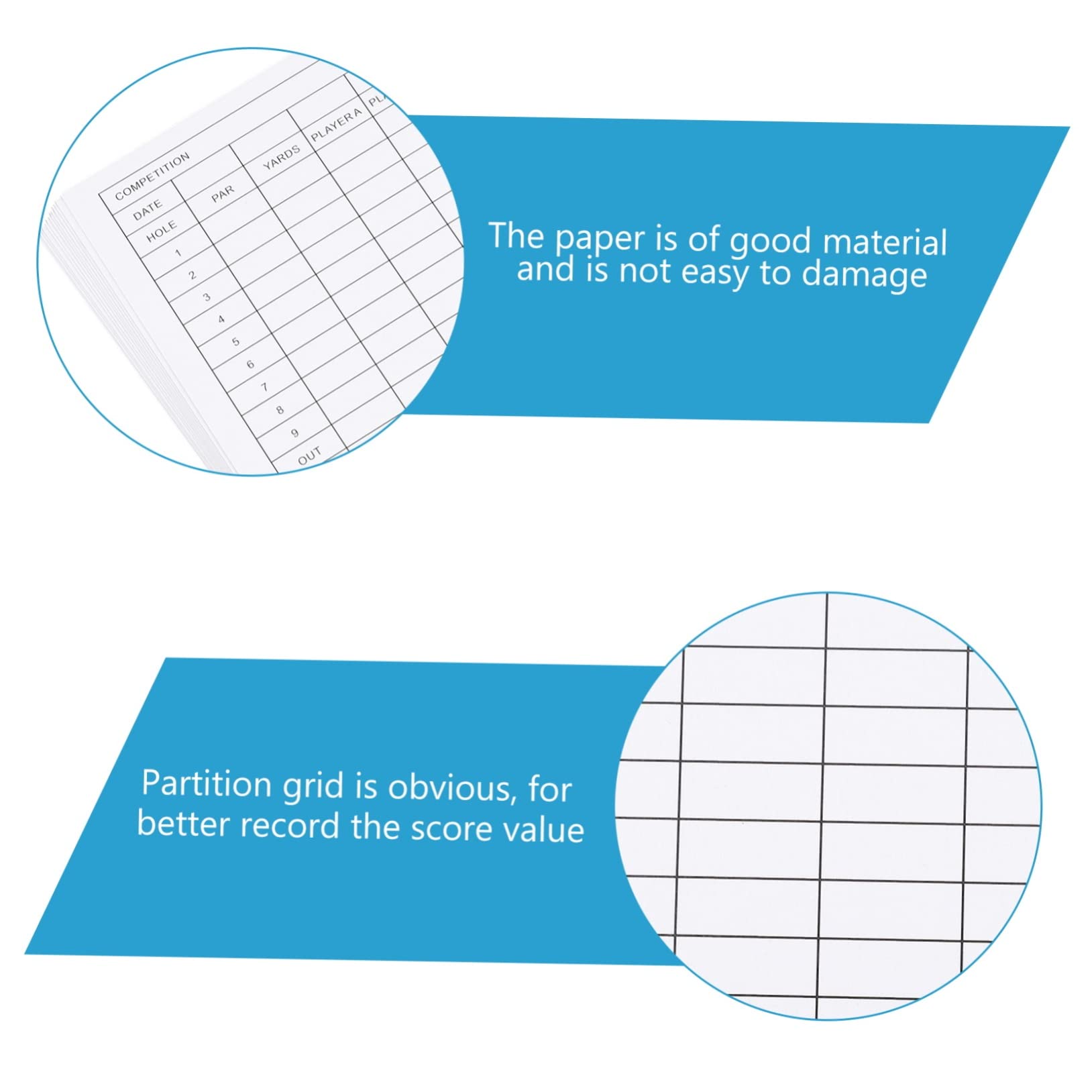 balacoo 2sets Scorecard for Sports Sports Exam Accessory Competition Supply 12pcs*2