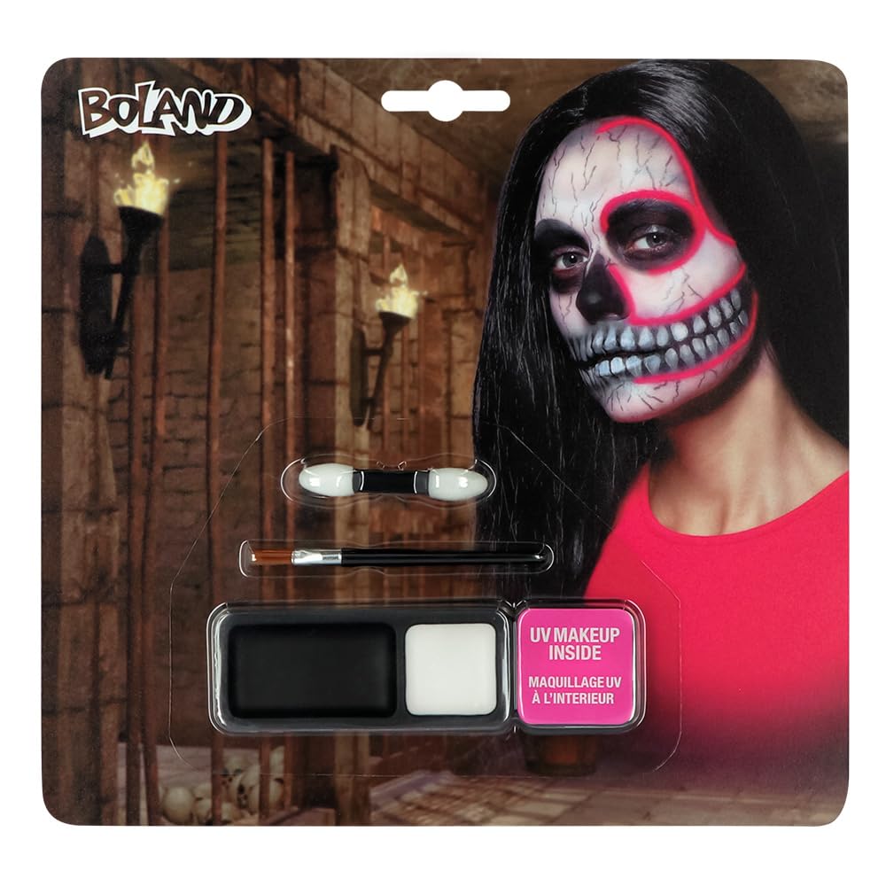 Boland - Zestaw do makijażu dla dzieci i dorosłych, wieloczęściowy zestaw do makijażu na imprezę Halloween, idealny do kostiumów horroru