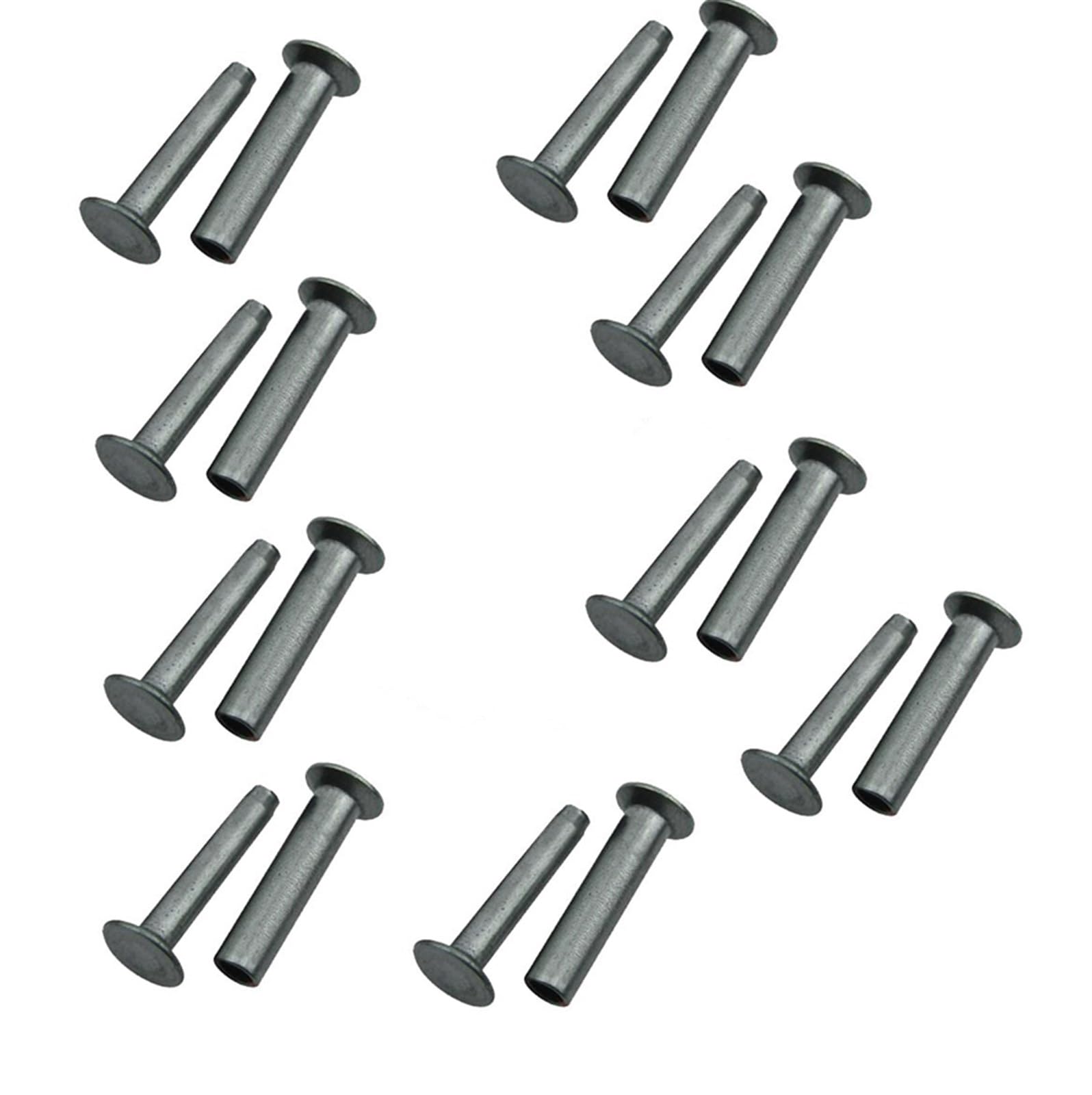 WNJ-Tool, Kitchen Knife Screw DIY Handle Use Rivet Brass 10 piece Per (Color : Steel)