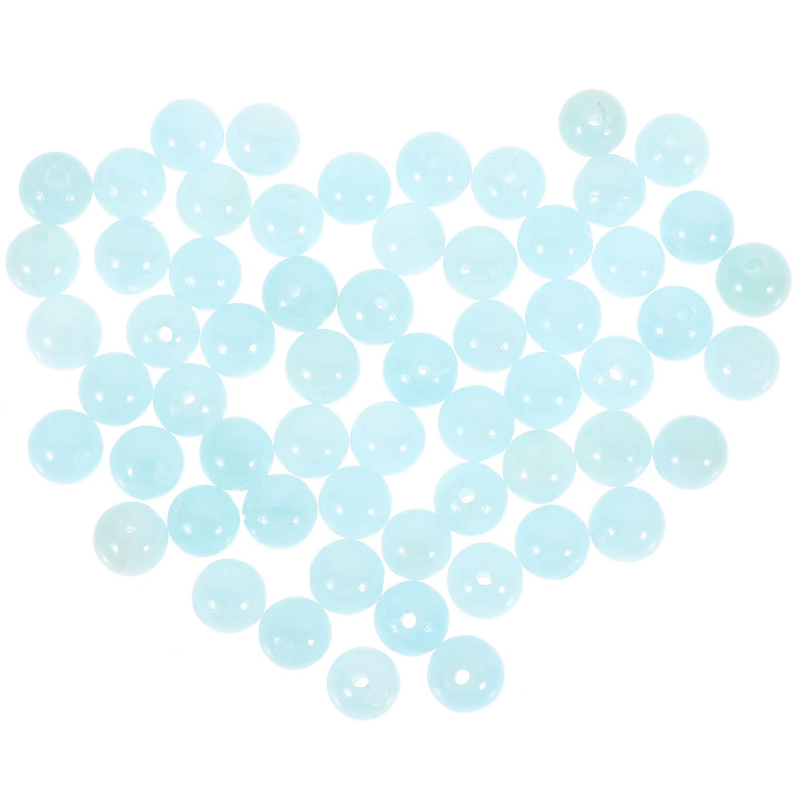 LIFKOME 900 Piezas Cuentas Redondas de Vidrio Azul con Agujero Grande para Pulseras y Collares Kit DIY de Accesorios Artesanales para Manualidades y Eventos