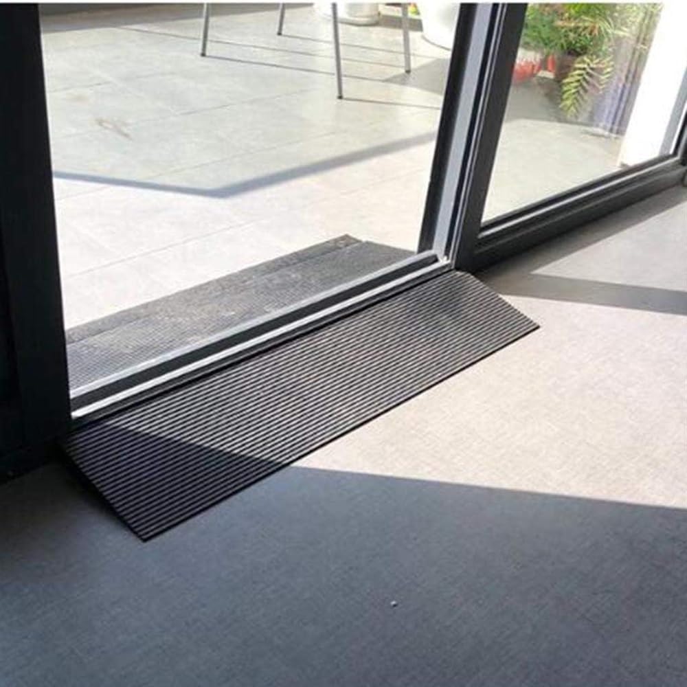 Rubber Threshold Ramp for Doorways,Non-Slip Ramps, Solid Rubber Curb Ramp for, Home Steps, Stairs (Size : 90x14x1.5cm) (One Color 90x15x2cm)
