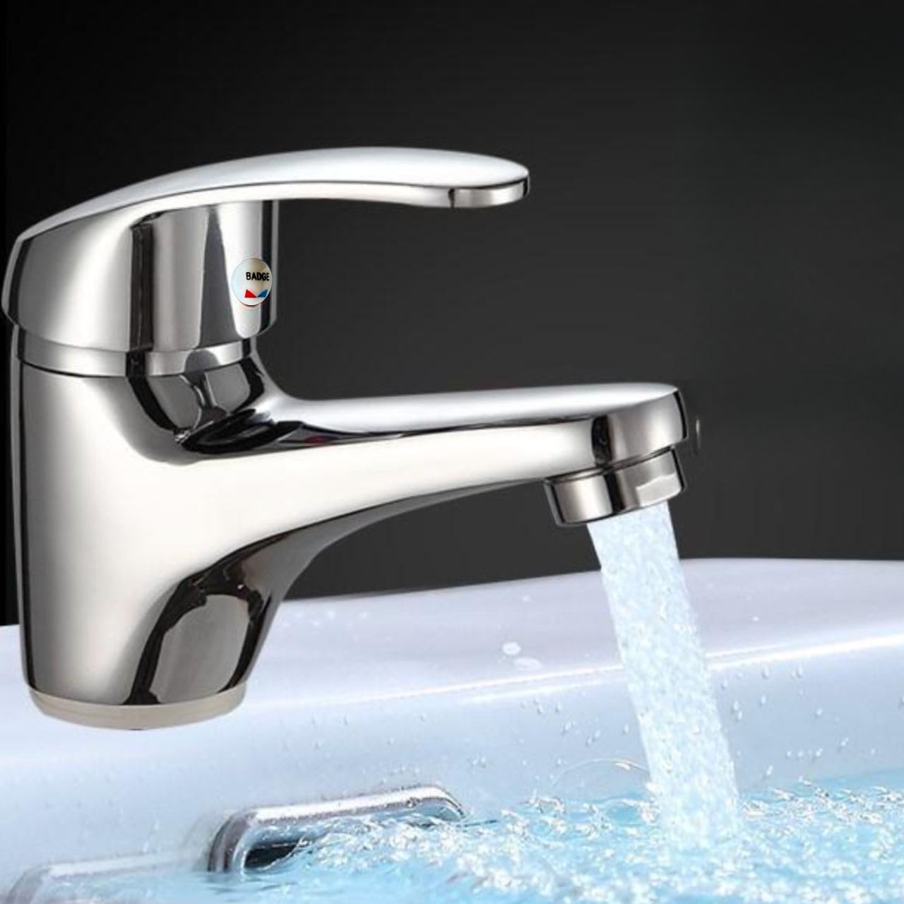 Amazon | 洗面蛇口 ホース付き 手洗い 単水栓 水道 蛇口 洗面台 1穴