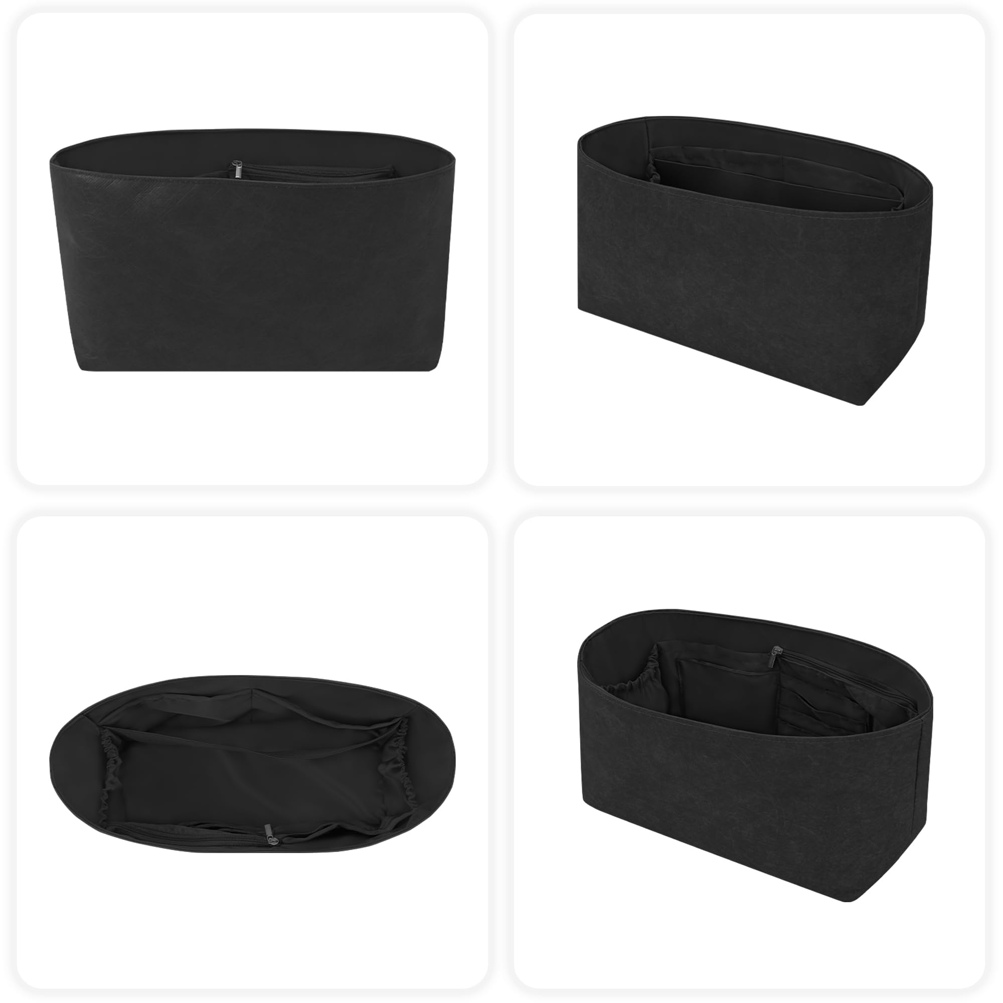 DGAZ Ligero Organizador Interior para Coach City Zip Top 29, Noir