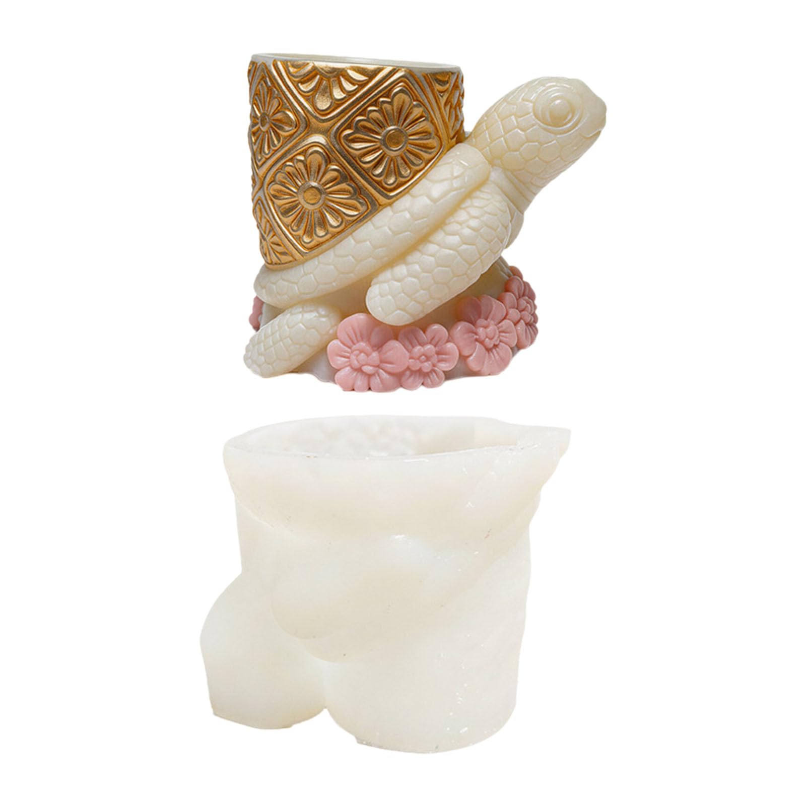Xinsheinelry Sea Creature Embossing Cylinder Silicone Molds Temperature Resistant Food Grade Silicone for Crafting Soap Recyclable Cast