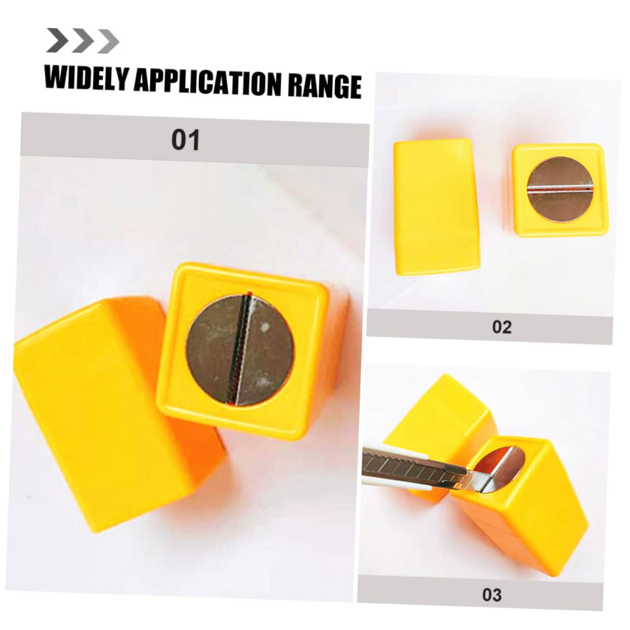 Homoyoyo Scatola di Conservazione Lame Contenitore Smaltimento Sicuro Rotte Custodia Portatile Robusto Set da 3 Pezzi