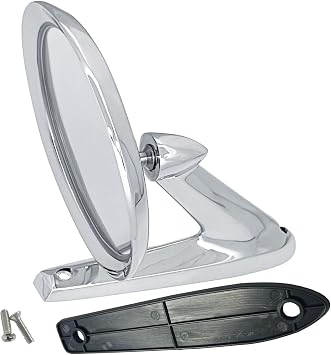 HCZLHCZL Side Mirror Chrome Metal for Ford Bronco Falcon 1965-1966