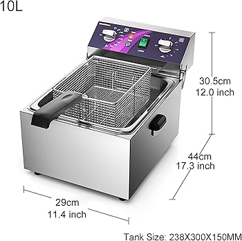 ディープフライヤー Amazon.co.jp: 電気ディープフライヤー3000Wカウンタートップ