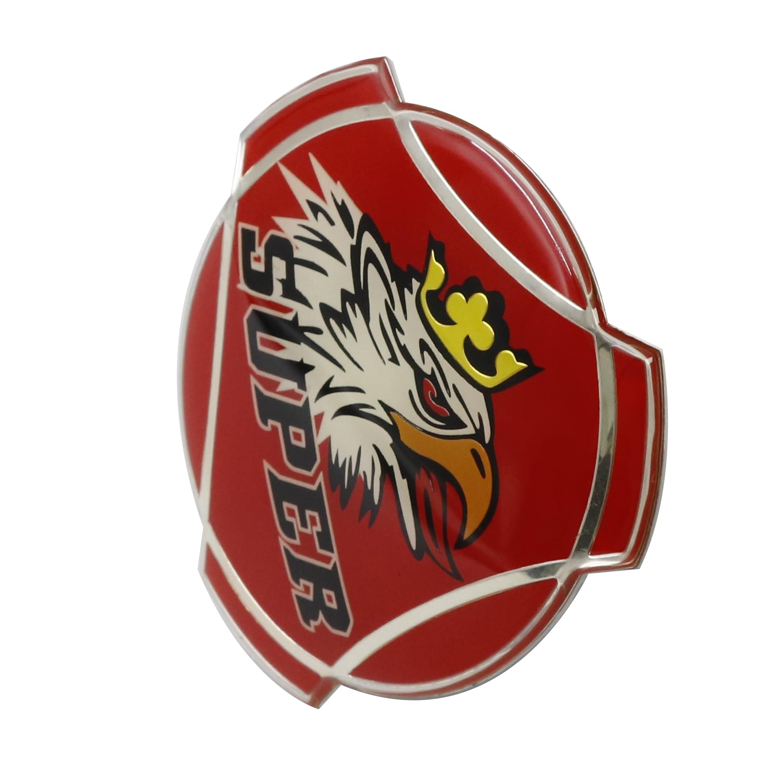Griffin SUPER aluminiowe naklejki pasują do samochodów ciężarowych Scania kołpaki środkowe kołpaki odznaka emblemat naklejka osłona zewnętrzna akcesoria dekoracyjne (czerwone)