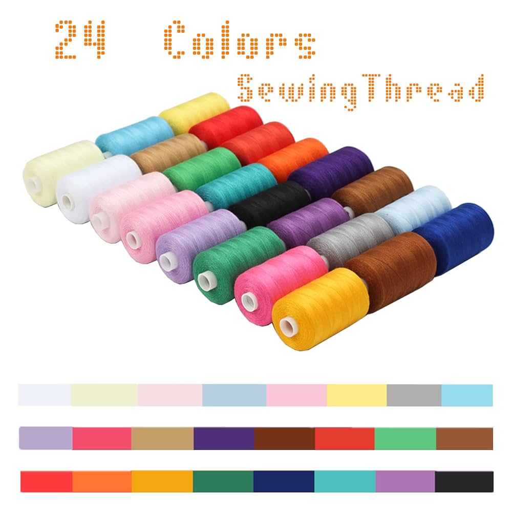 Amazon.com: Simthread All Purpose Sewing Thread, 24 Spool