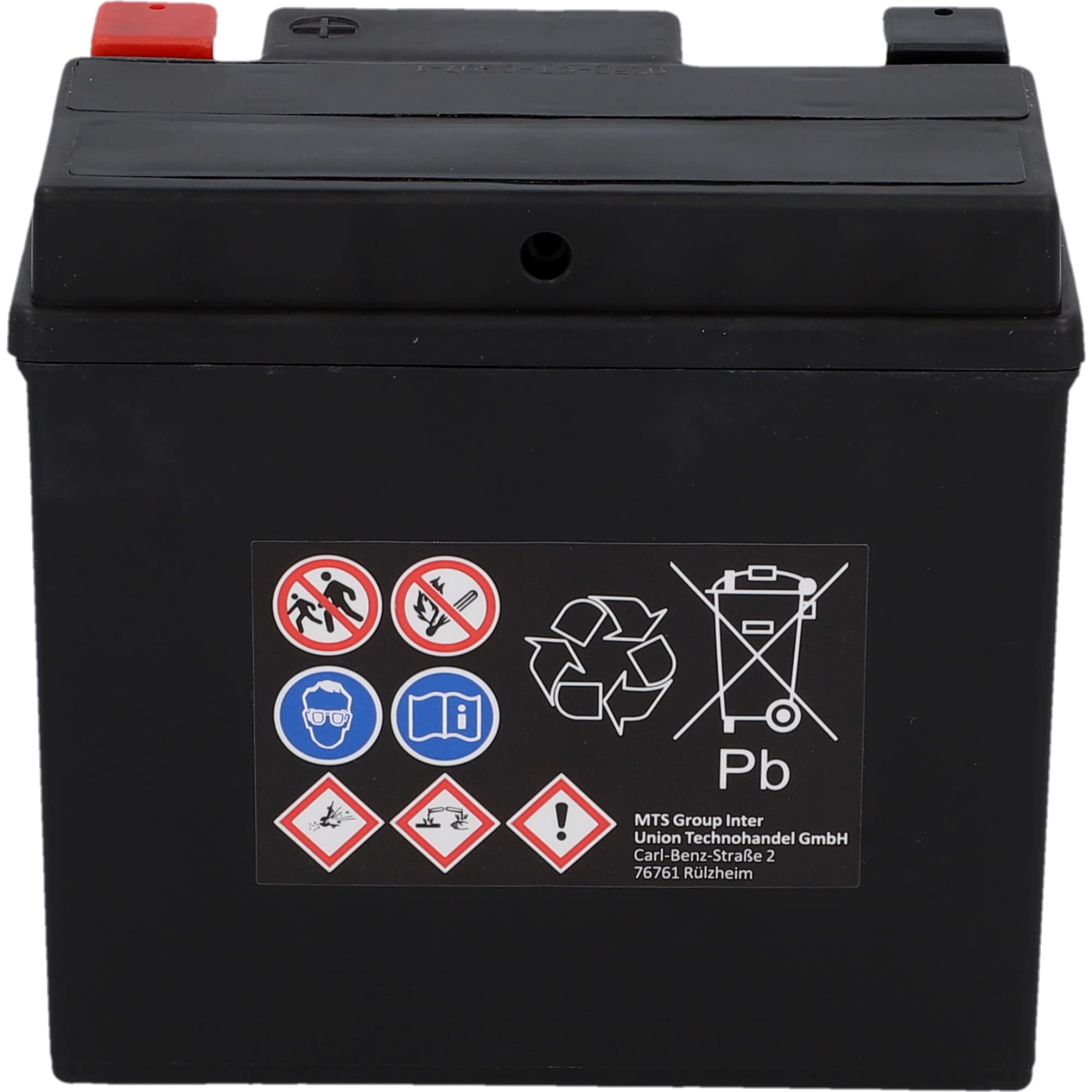 CARTEC Akumulator motocyklowy YTX5L-BS, 5 Ah, 140 A, technologia żelowa, jakość OEM, odporny na cykl, możliwość przechowywania, bezobsługowy, czarny