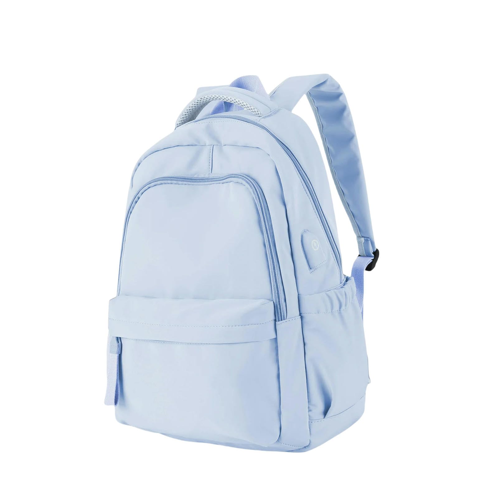 Gyios Women's Blue Backpack Waterproof University Large Capacity Laptop Backpacks Cute Travel School Bag For