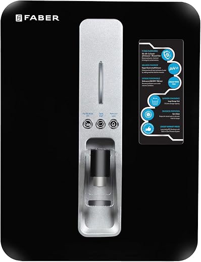 Faber Neutron Pro Ro + Uv + Mat +Copper Guard + Ph Enhancer, 10 Liter, Suitable Upto 2500 Tds