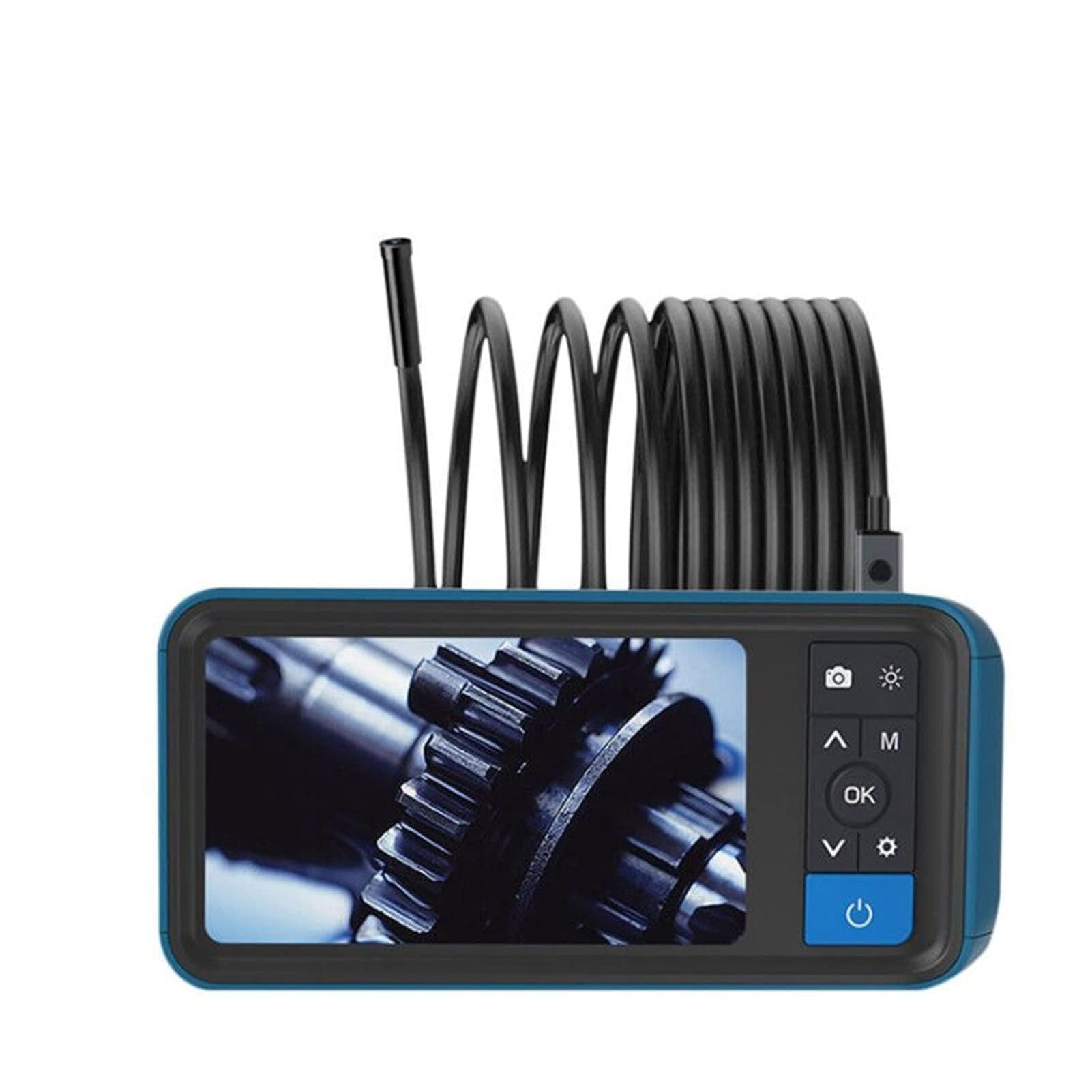 Caméra d'inspection d'endoscope, Endoscope Industriel À Double Lentille 1080P 4.5" LCD Étanche,pour Voiture, Mur(10m)